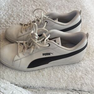 Puma Classic White and Black Sneakers